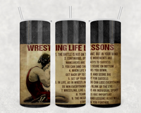 
              Wrestling Lessons Tumbler with Name
            