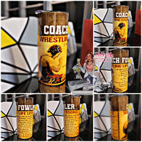 
              Wrestling Lessons Tumbler with Name
            