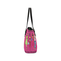 Melanated Purse Leather Tote Bag/Small