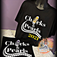 Chucks and Pearls Vinyl Tee