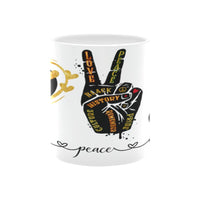 Love, Peace and History Mug - Obama Custom White Mug (11oz)