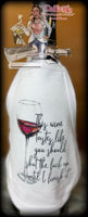 Wine Bottle Apron| Wine Bottle Cover | Funny Sayings Wine | Wine Accessory