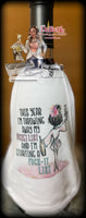 Wine Bottle Apron| Wine Bottle Cover | Funny Sayings Wine | Wine Accessory
