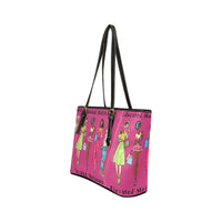 Melanated Purse Leather Tote Bag/Small