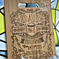 #1 Dad Cutting Board