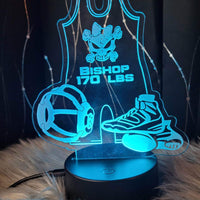 Bluetooth Enabled 3D Sports LED Lamps