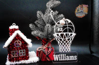 
              Basketball Ornament - 2 Designs - Custom - Made to Order
            