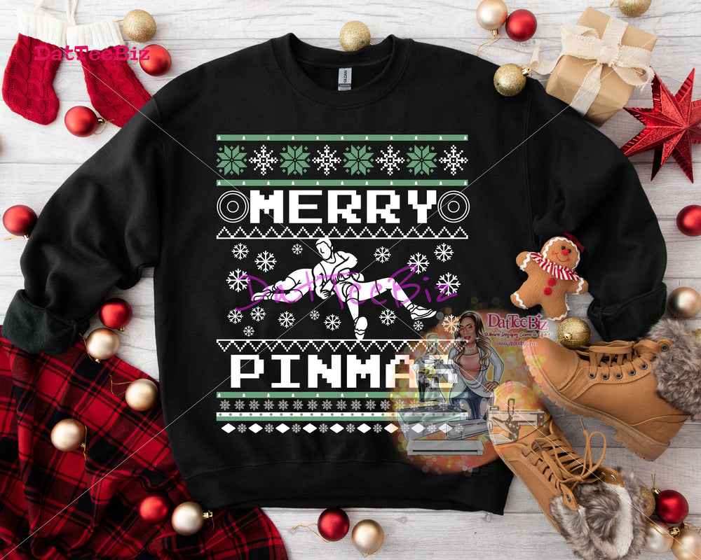 Merry Pinmas Ugly Sweater Sweatshirt for Wrestling