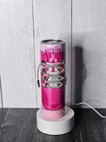 
              Rhinestone Lace Breast Cancer Bluetooth Speaker Tumbler
            
