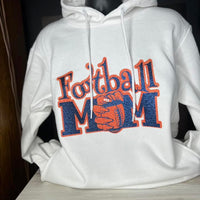 Glitter Football Mom Hoodie