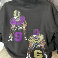 Glitter Football Mom Hoodie