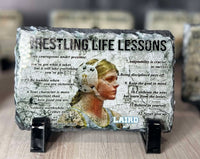 
              Wrestling Life Lessons Custom Photo Slate
            