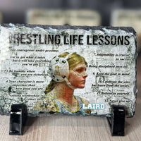 Wrestling Life Lessons Custom Photo Slate