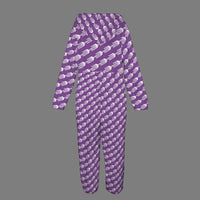 
              The Cross Face - Purple Onesie
            