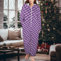 
              The Cross Face - Purple Onesie
            