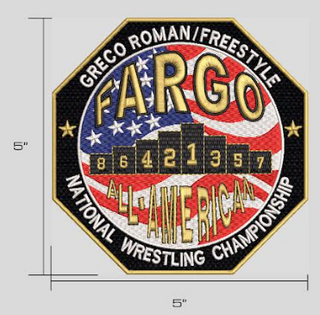 Fargo All American and 2023 National Championship Patches