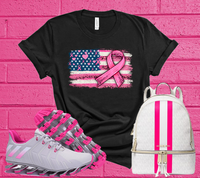 
              Breast Cancer Flag Tee
            