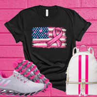 Breast Cancer Flag Tee