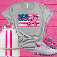 Breast Cancer Flag Tee