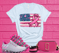 
              Breast Cancer Flag Tee
            