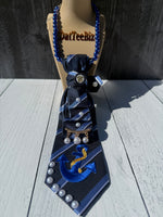 
              Custom Navy Mom Necktie Necklace | One-of-a-Kind Statement Accessory
            