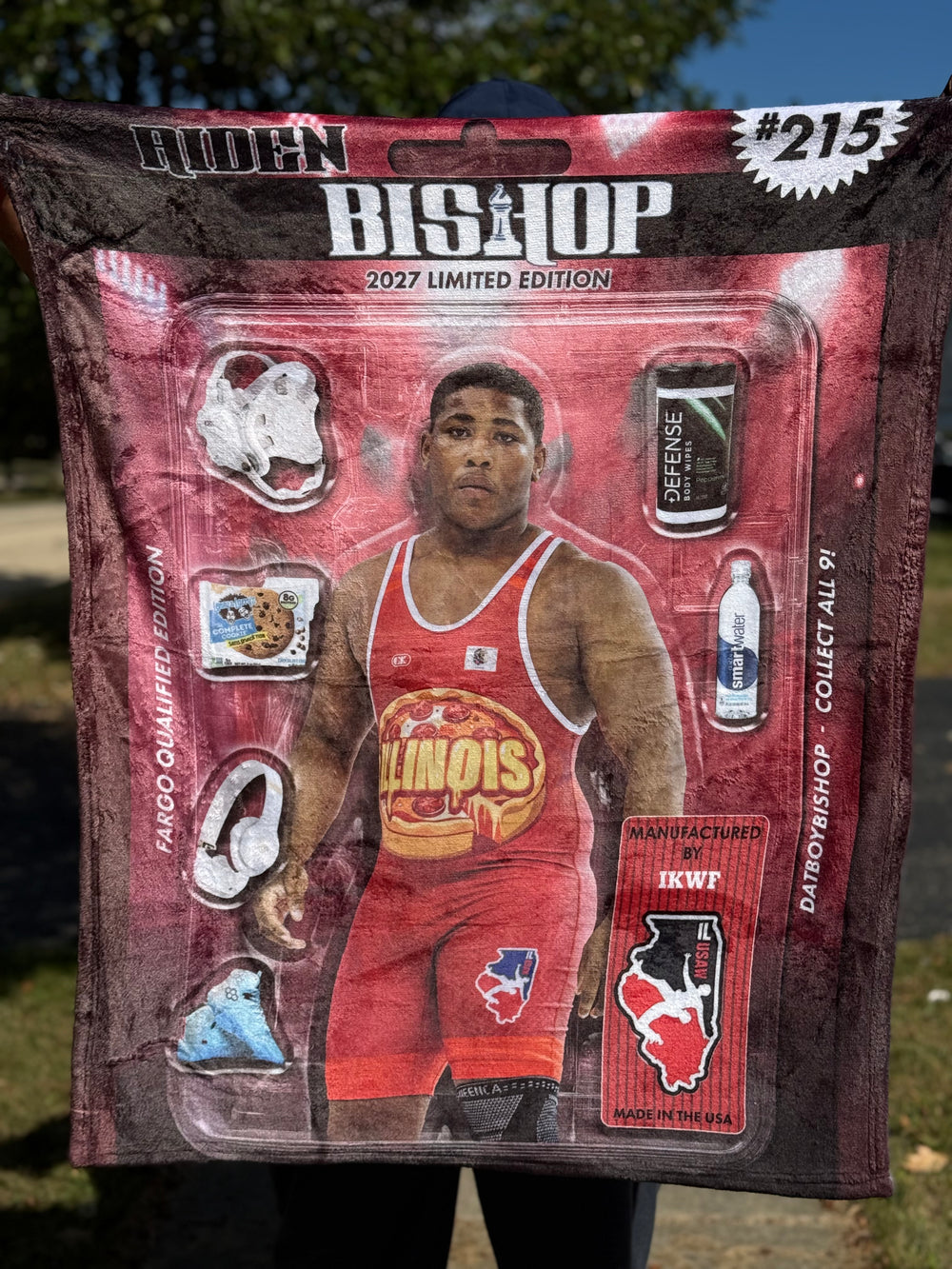 Wrestling Action Figure Blanket + Digital Image