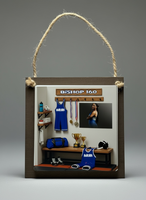 
              Wrestling Locker Room Photo Ornament (Faux 3D Look)
            