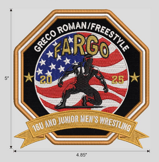 Fargo Mens and Womens 2025 National Championship Qualifier Patches