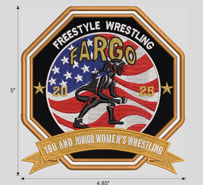 Fargo Mens and Womens 2025 National Championship Qualifier Patches