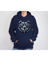 
              Good Better Best Bears Hoodie with Silver Design
            