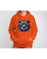 
              Good Better Best Bears Hoodie with Silver Design
            