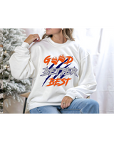 
              Good Better Best Paw Print Sweatshirt
            