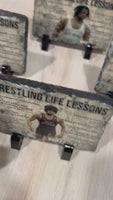 
              Wrestling Life Lessons Custom Photo Slate
            