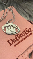 
              Football Mom Engraved Charm & Chain
            