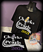 
              Chucks and Pearls Vinyl Tee
            