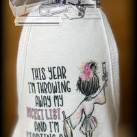 Wine Bottle Apron| Wine Bottle Cover | Funny Sayings Wine | Wine Accessory