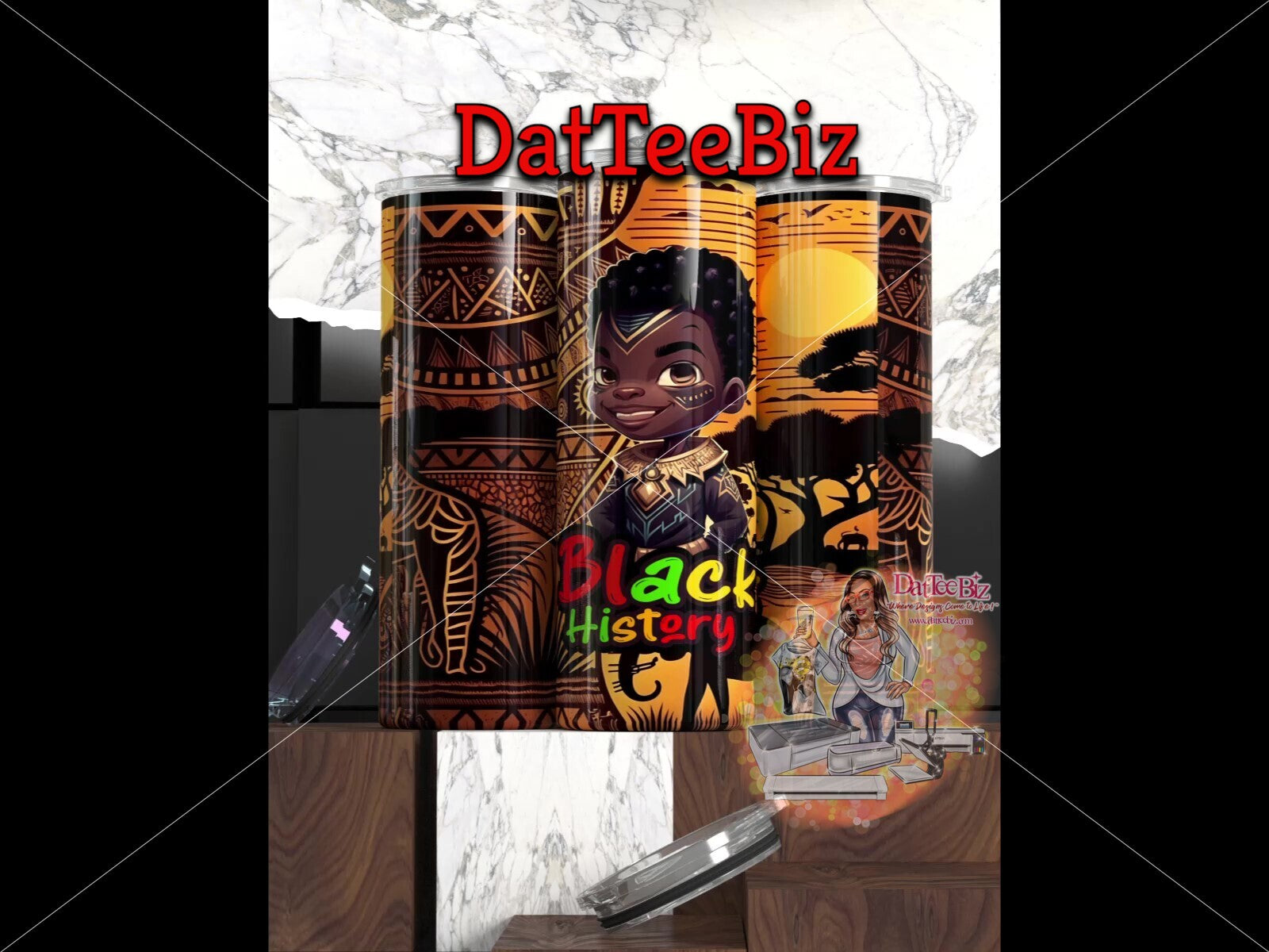 Black History Tumblers for Kids| DatTeeBiz