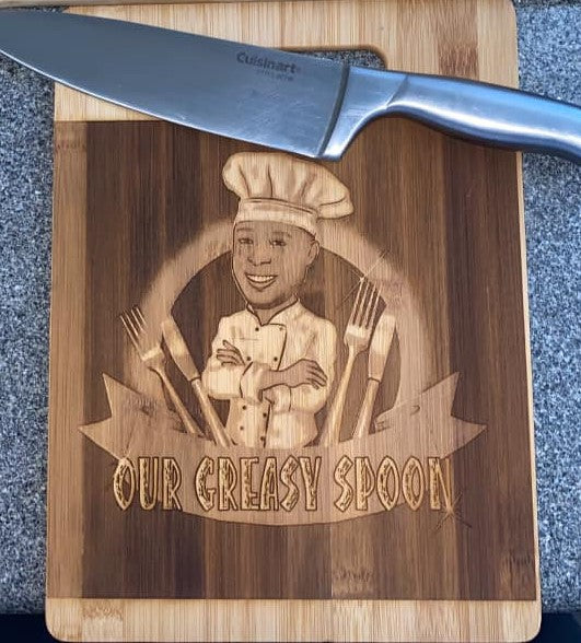 Portrait Cutting Boards - Photo Engraved| DatTeeBiz