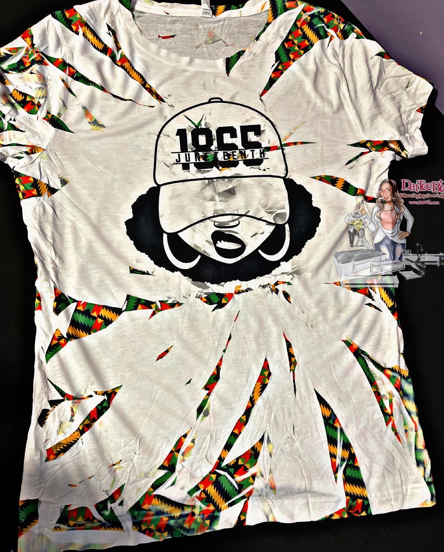 1865 Lip Bite - Kente Cloth TyeDye Design